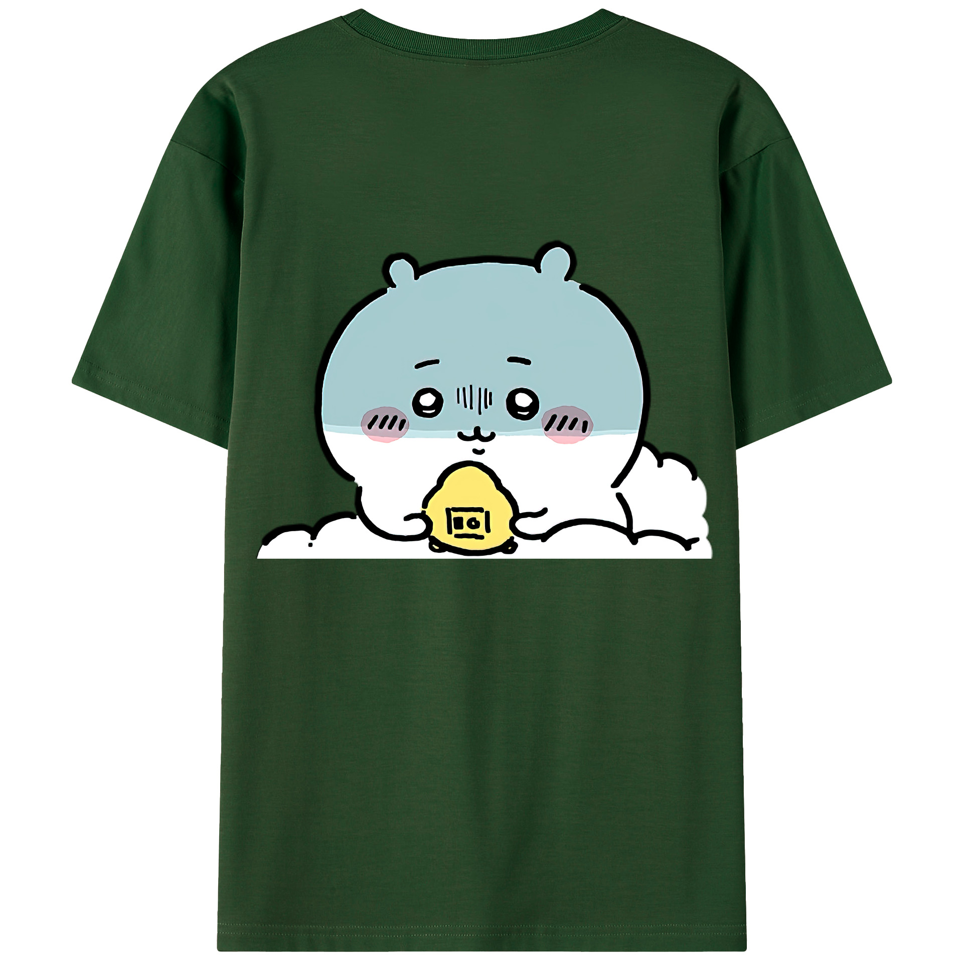 （画像用） ちいかわ ちいかわ Chii-kawa chiikawa 綿100％半袖Tシャツ（背面プリント）